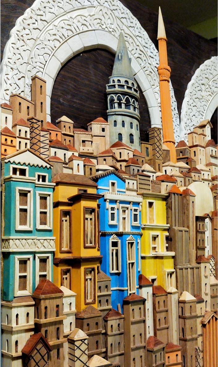 3d ahşap el yapımı /Kadim İstanbul  - Görsel 2