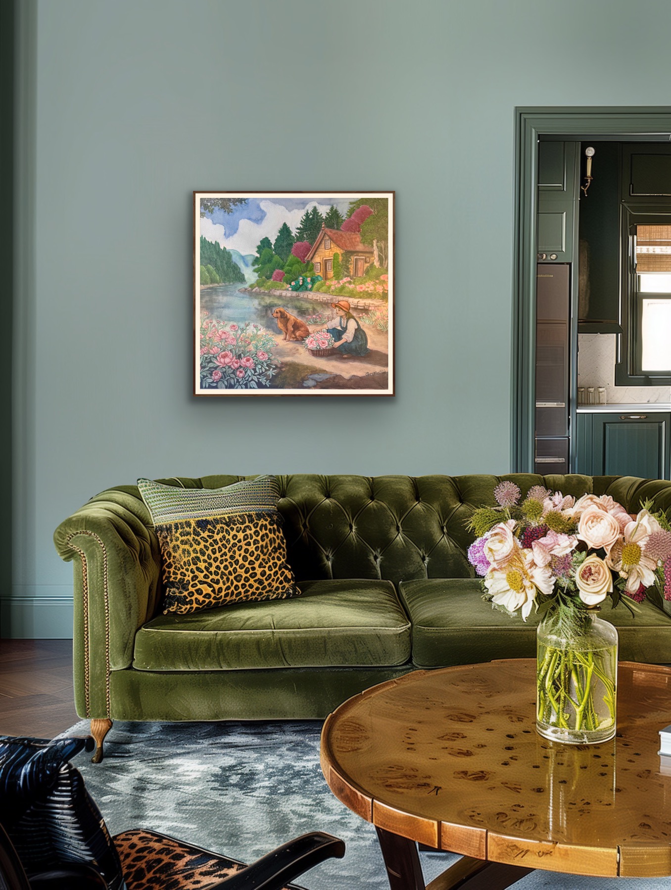 GÜL SEPETLİ KIZ VE KÖPEĞİ - Görsel 3