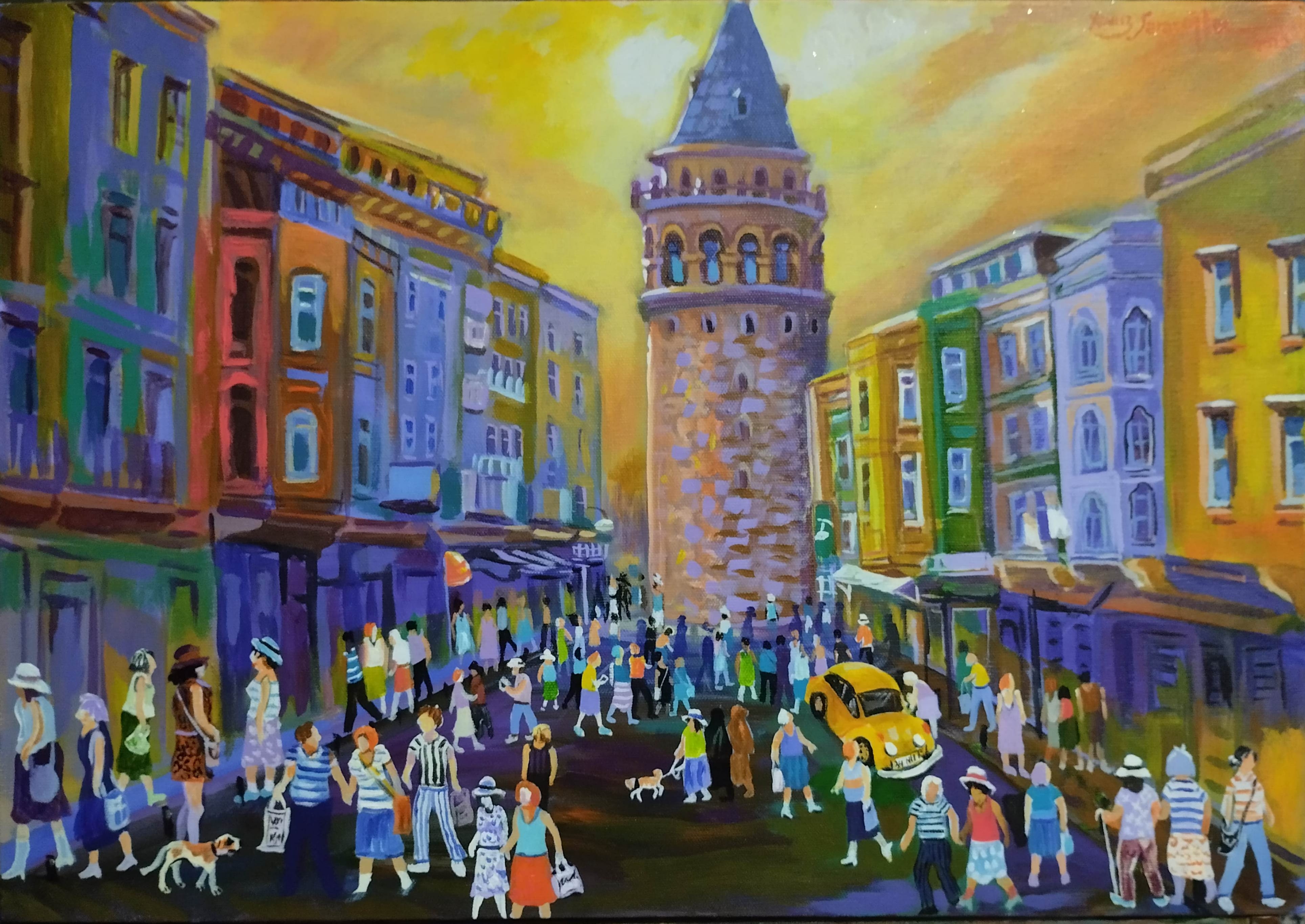 Galata da akşam  - Görsel 1
