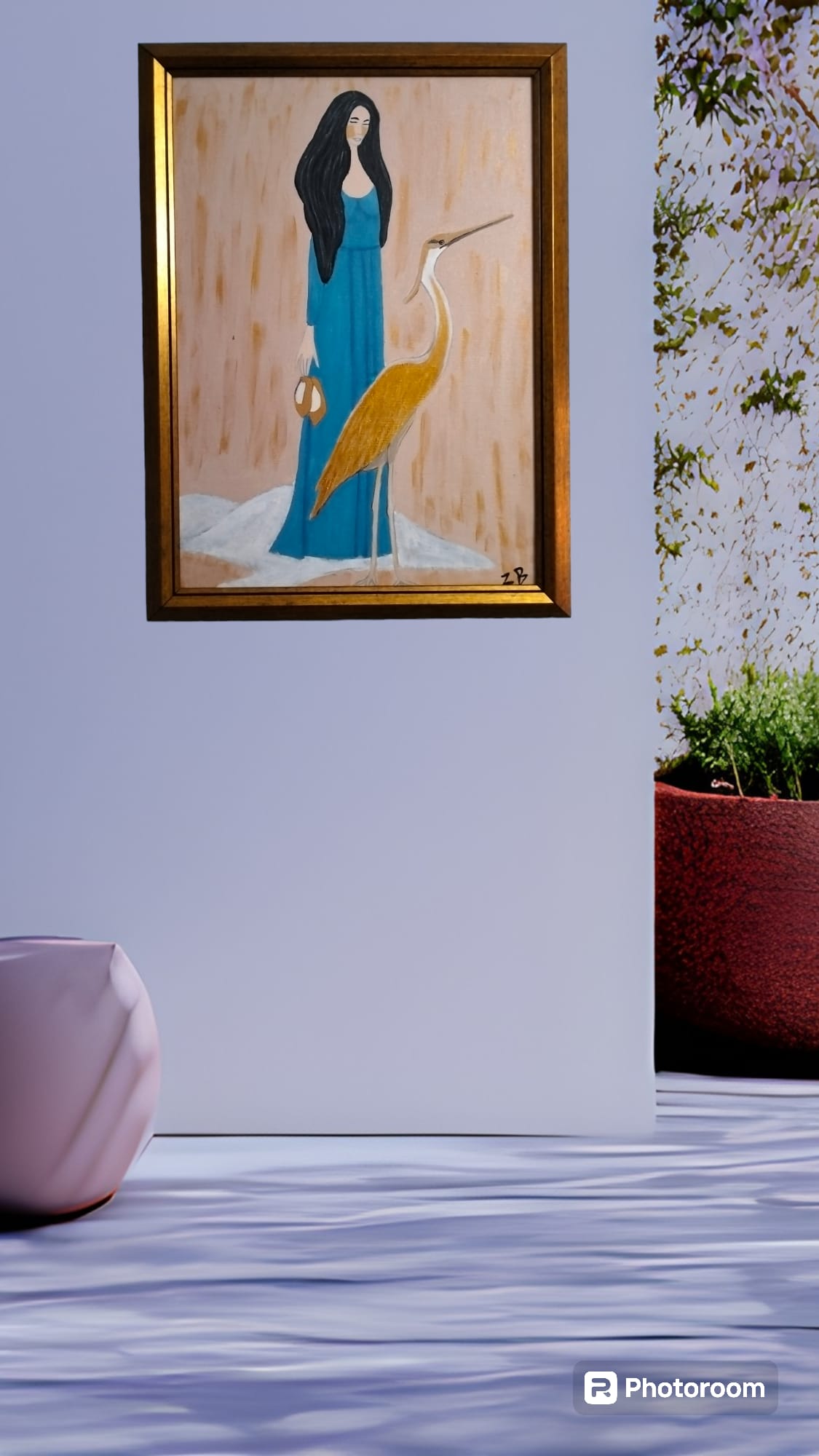 Kadın ve Balıkçıl. - Görsel 3