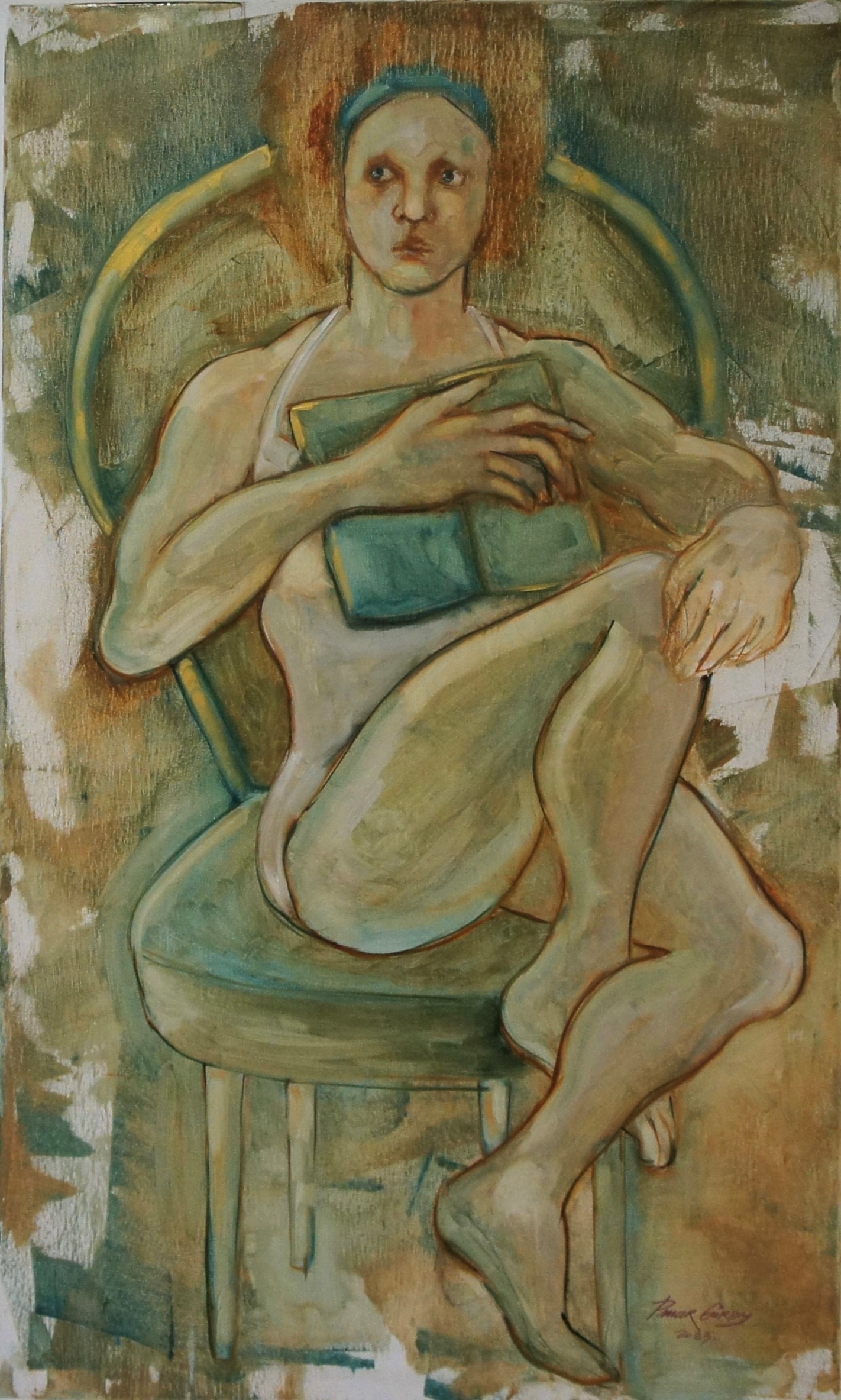 Girl readings novel - Görsel 1